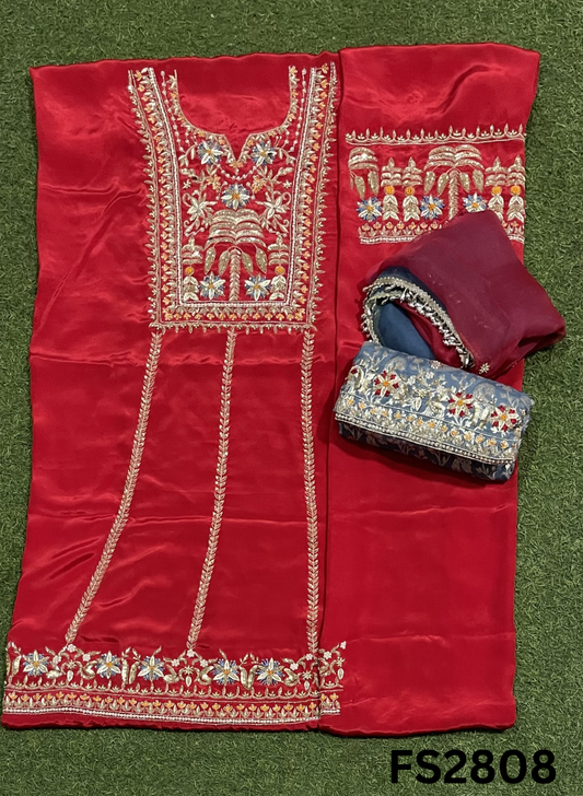 FS2808 | Crepe Suit  | Party Wear | Wedding | Ring Ceremony | Festival |
