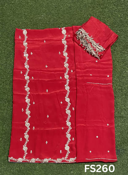 FS260 |  Crepe Suit | Wedding | Party Wear | Ring Ceremony | Festival Suit| |