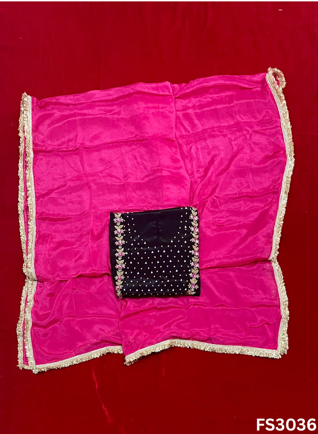 FS3036 | Crepe | Party Wear | Wedding | Jaggo | Festival | Bridal Suit |