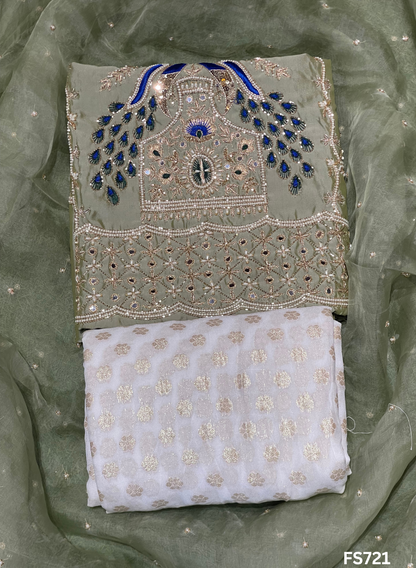 FS721 | Pista | Cross Silk | Party Wear | Wedding | Jaggo | Ring Ceremony | Festival