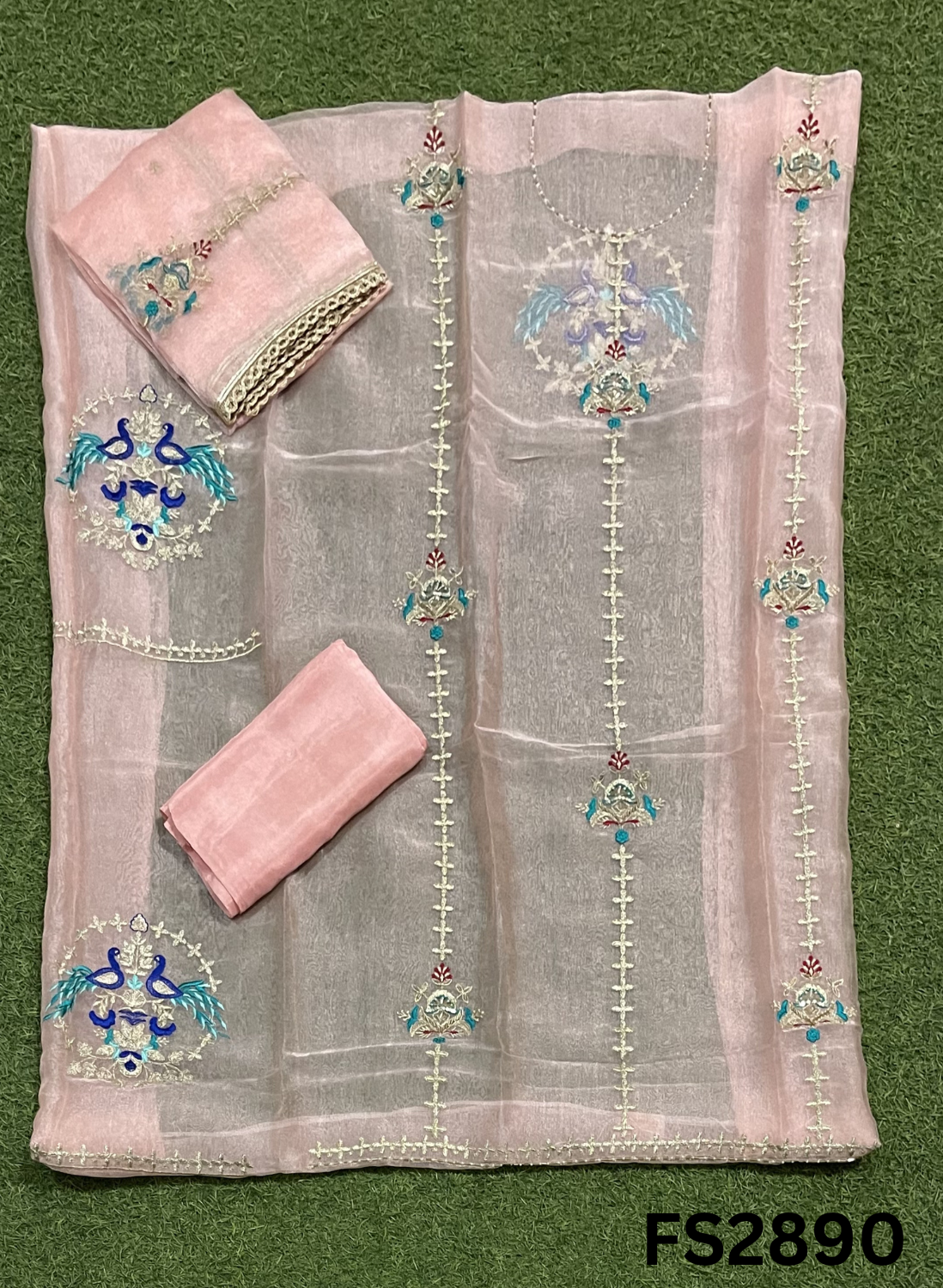 FS2890 | Crush Shimmer Suit | Party Wear | Wedding | Jaggo | Ring Ceremony | Festival