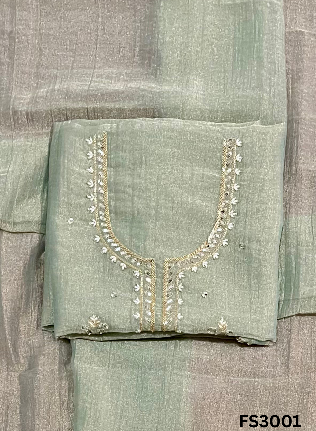 FS3001 | Crush Shimmer Suit | Party Wear | Wedding | Jaggo | Ring Ceremony | Festival