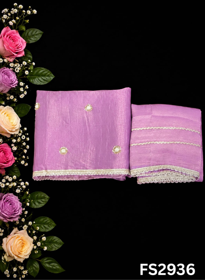 FS2936 | Crush Shimmer Suit | Party Wear | Wedding | Jaggo | Ring Ceremony | Festival