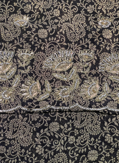 Dark Blue Banarsi Silk Suit | Party Wear | Wedding | Ring Ceremony | Festival | Bridal