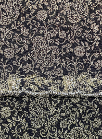Dark Blue Banarsi Silk Suit | Party Wear | Wedding | Ring Ceremony | Festival | Bridal