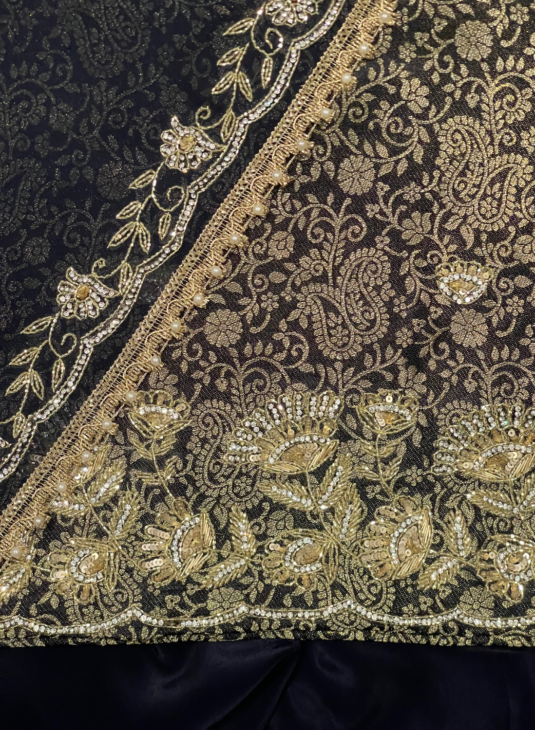 Dark Blue Banarsi Silk Suit | Party Wear | Wedding | Ring Ceremony | Festival | Bridal