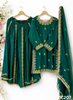 FC207  | Made To Order (20-25  Days  ) |   Silk  |  Green   | Party Wear | Wedding | Festival | Celebrity | Ring Ceremony