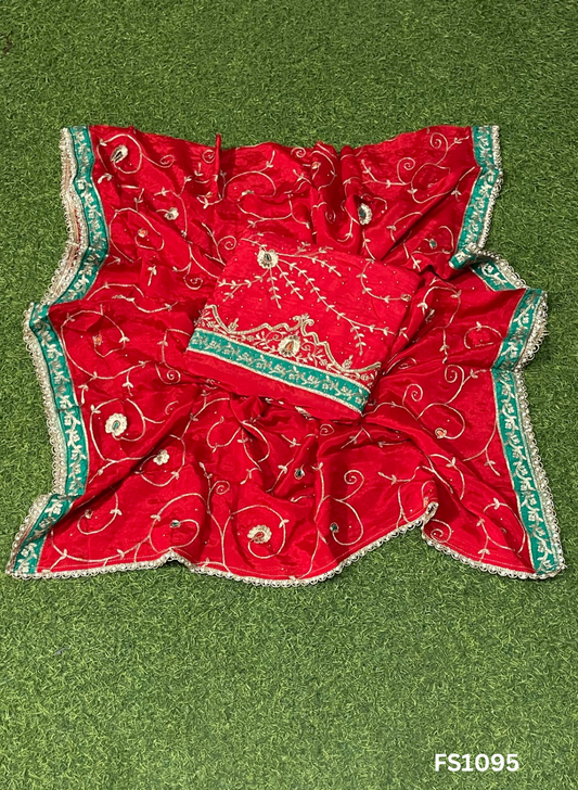 FS1095 | Red | Crepe Suit | Wedding | Party Wear | Ring Ceremony | Festival Suit | Allover suit |&nbsp;