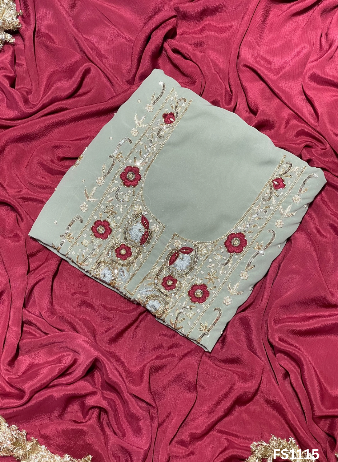 FS1115 | Pista | Georgette Suit | Party Wear | Wedding | Sharara Suit | Jaggo | Ring Ceremony | Festival |