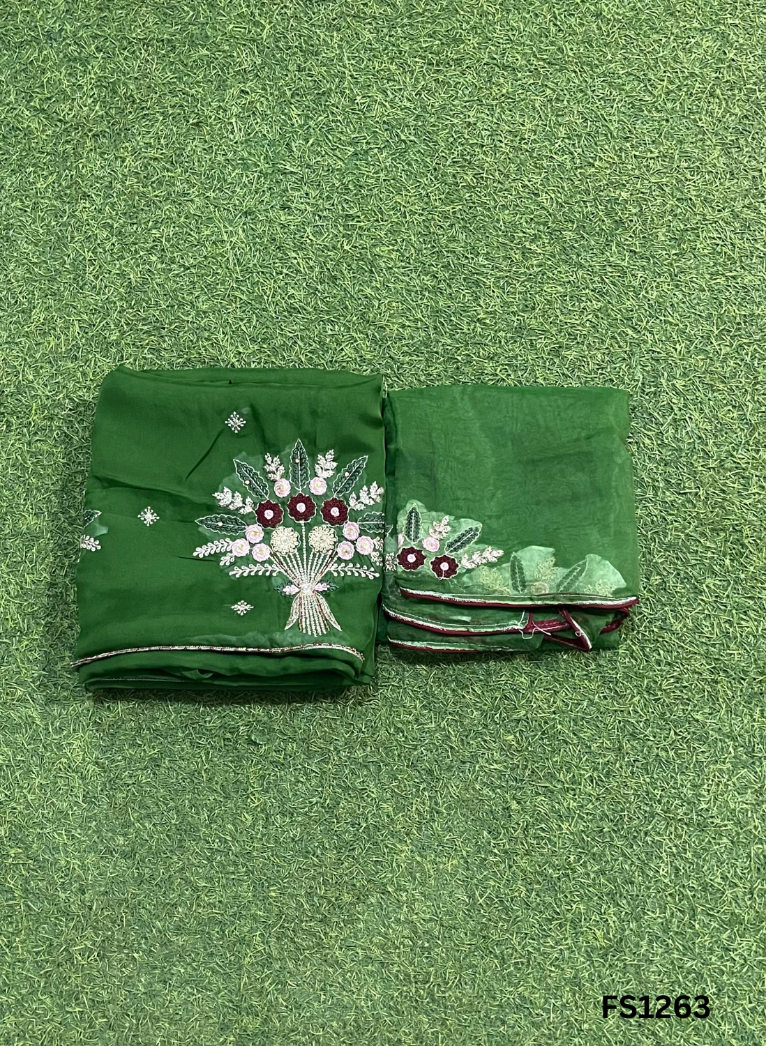 FS1263 | Organza | Suit | Wedding | Party Wear | Ring Ceremony | Festival Suit | Allover suit