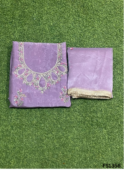 FS1356 | Glass Shimmer Suit | Party Wear | Wedding | Jaggo | Ring Ceremony | Festival