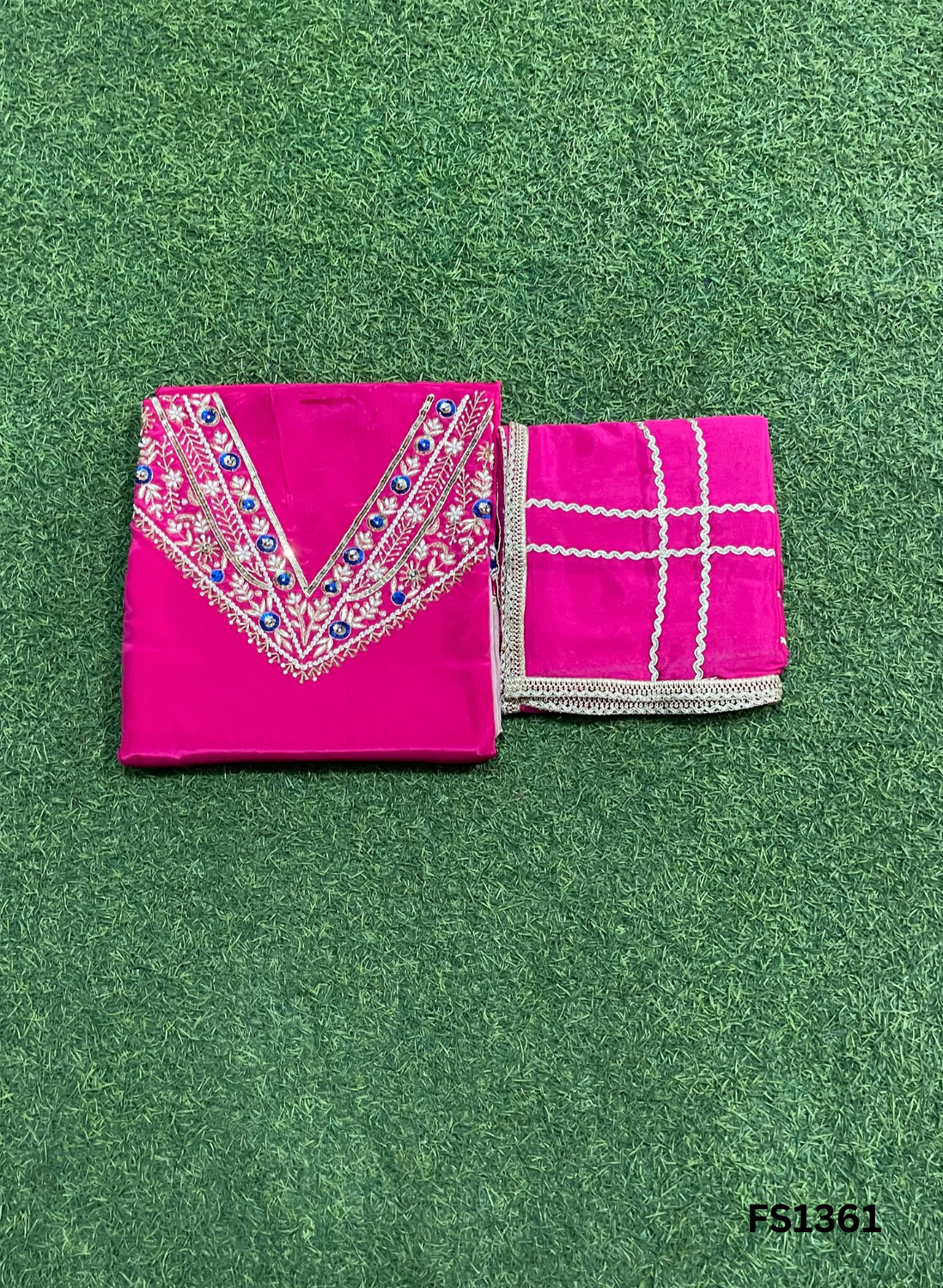 FS1361 | Red | Crepe Suit | Party Wear | Wedding | Ring Ceremony | Festival