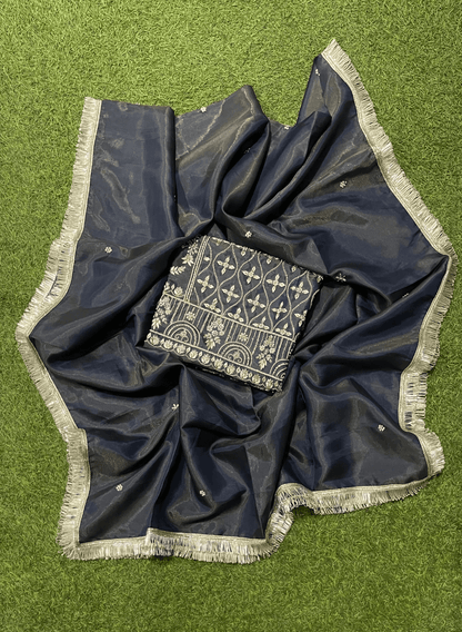FS140 | Shimmer Suit | Party Wear | Wedding | Jaggo | Ring Ceremony | Festival| F9HFAA