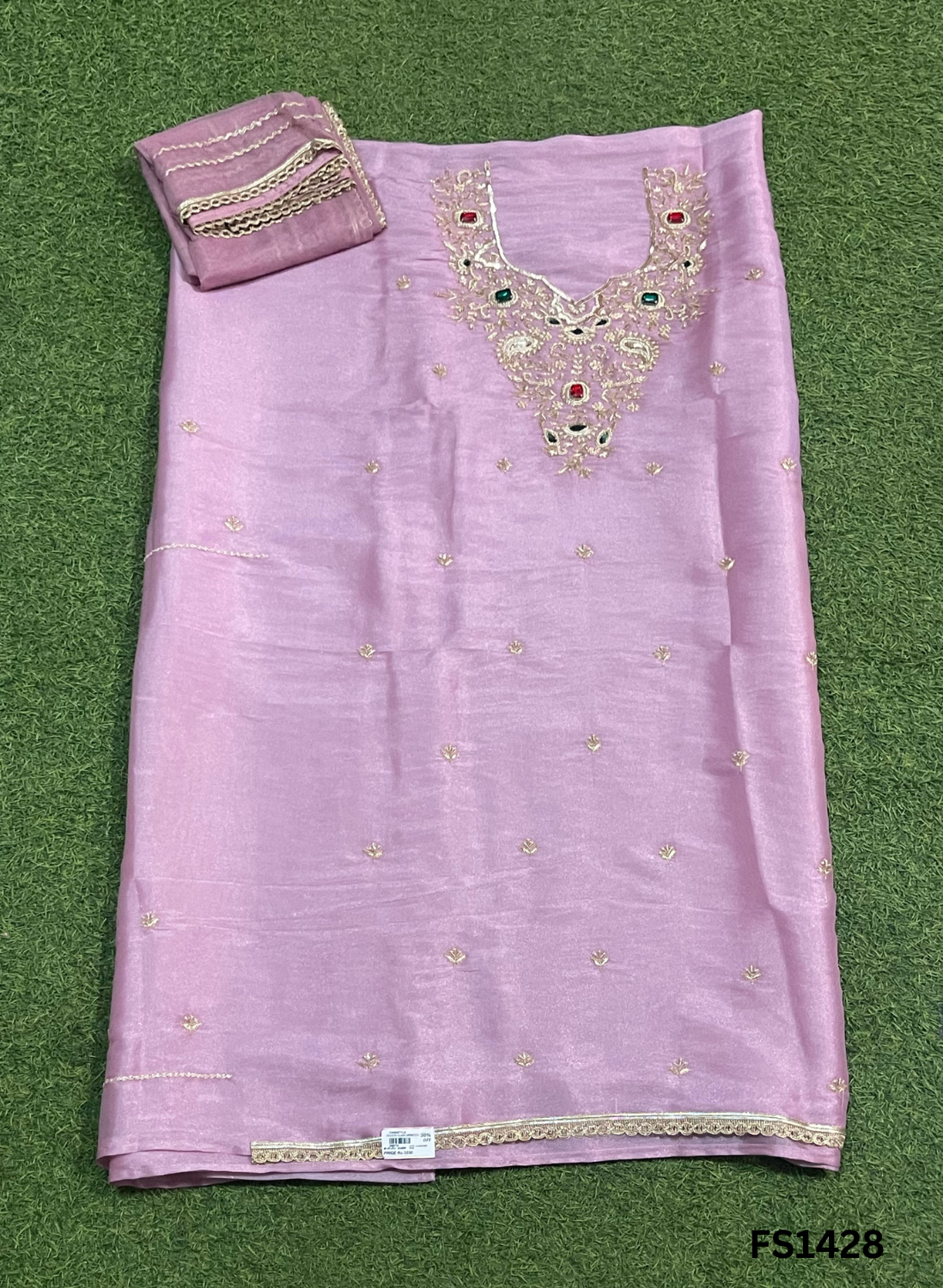 FS1428 | Laveder| Glass Shimmer Suit | Party Wear | Wedding | Jaggo | Ring Ceremony | Festival