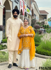 FS1429 | Yellow | Georgette Suit | Party Wear | Wedding | Jaggo | Ring Ceremony | Festival&nbsp;