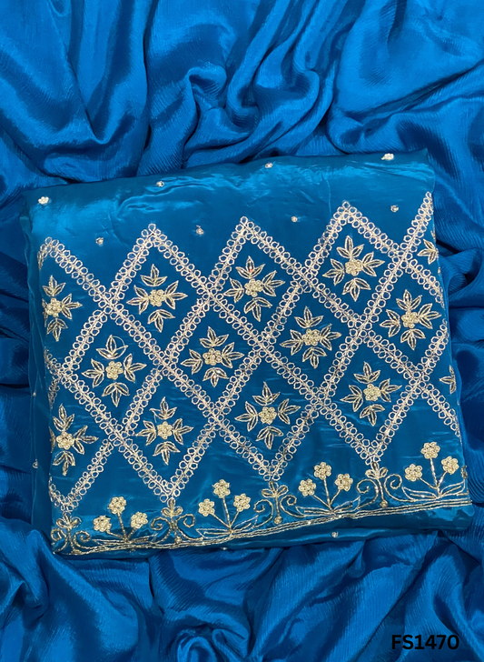 FS1470 | Feroji | Crepe | Party Wear | Wedding | Jaggo | Ring Ceremony | Festival