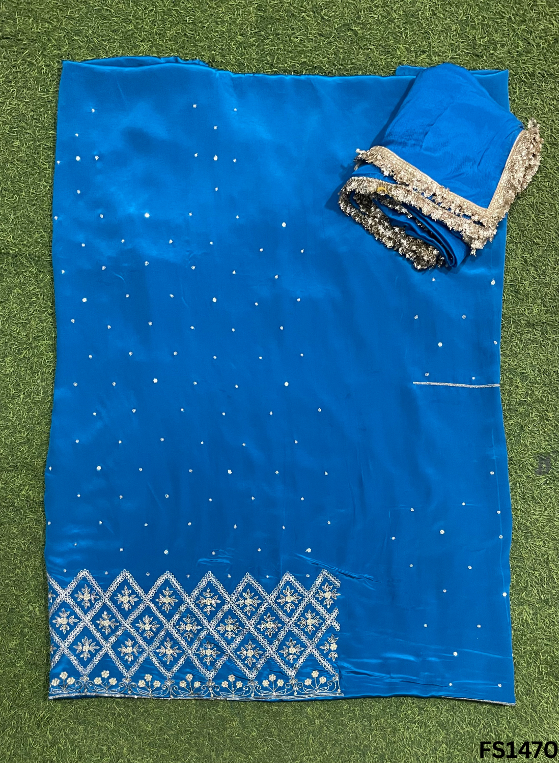 FS1470 | Feroji | Crepe | Party Wear | Wedding | Jaggo | Ring Ceremony | Festival