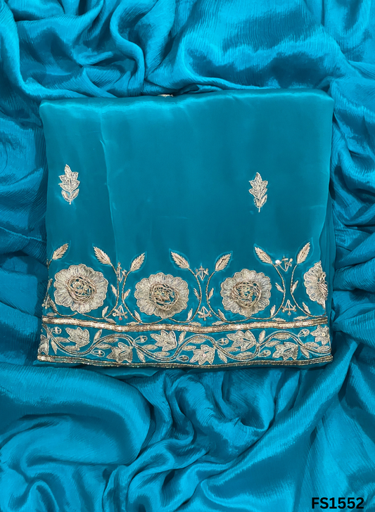 FS1552 | Feroji | Crepe | Party Wear | Wedding | Jaggo | Ring Ceremony | Festival