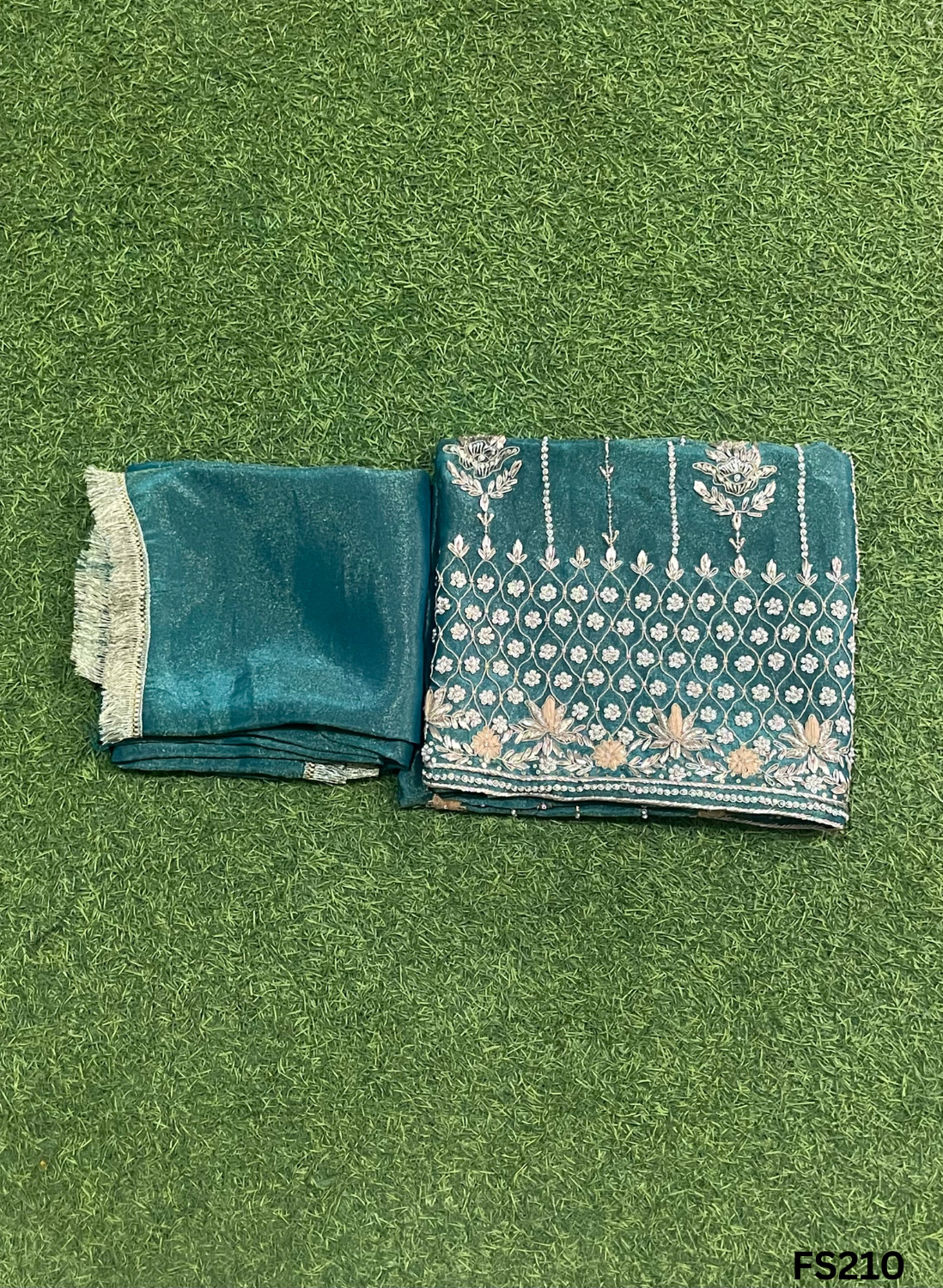 FS210 | Golden | Shimmer Suit | Party Wear | Wedding | Jaggo | Ring Ceremony | Festival