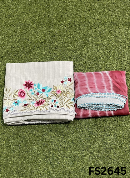 FS2645 | OFF WHITE | Cotton Suit | Casual wear | Summer Suits | Regular wear