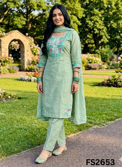FS2653 | PISTA | Cotton Suit | Casual wear  | Summer Suits | Regular wear