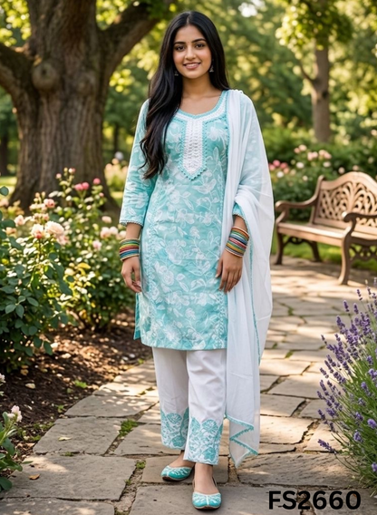 FS2660 | YELLOW | Cotton Suit | Casual wear  | Summer Suits | Regular wear
