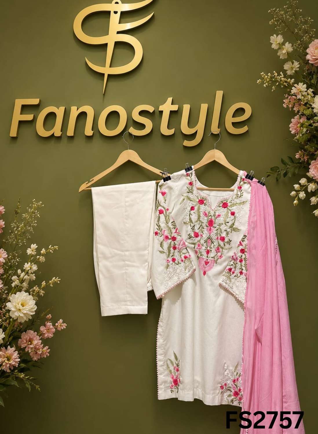 FS2757 | Ruby Cotton Suit | Casual wear  | Summer Suits | Regular  wear