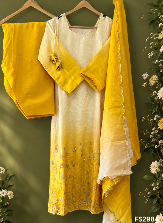 FS2984 | Silk Organza |  Wedding | Party Wear | Ring Ceremony | Festival Suit | Allover suit
