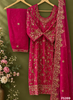 FS399 | Hot-Pink | Silk Suit | Bridal Suit | Party Wear | Wedding | Festival | Celebrity | Ring Ceremony