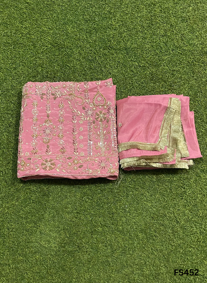 FS452 | Pista | Shimmer Suit | Party Wear | Wedding | Jaggo | Ring Ceremony | Festival