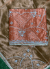 FS486 | Rust | Glass Shimmer Suit| Party Wear | Wedding | Jaggo | Ring Ceremony | Festival | F