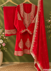 FS5019 | Satin Crepe Suit | Jaggo Wear | Party Wear | Ring Ceremony | Wedding Wear |