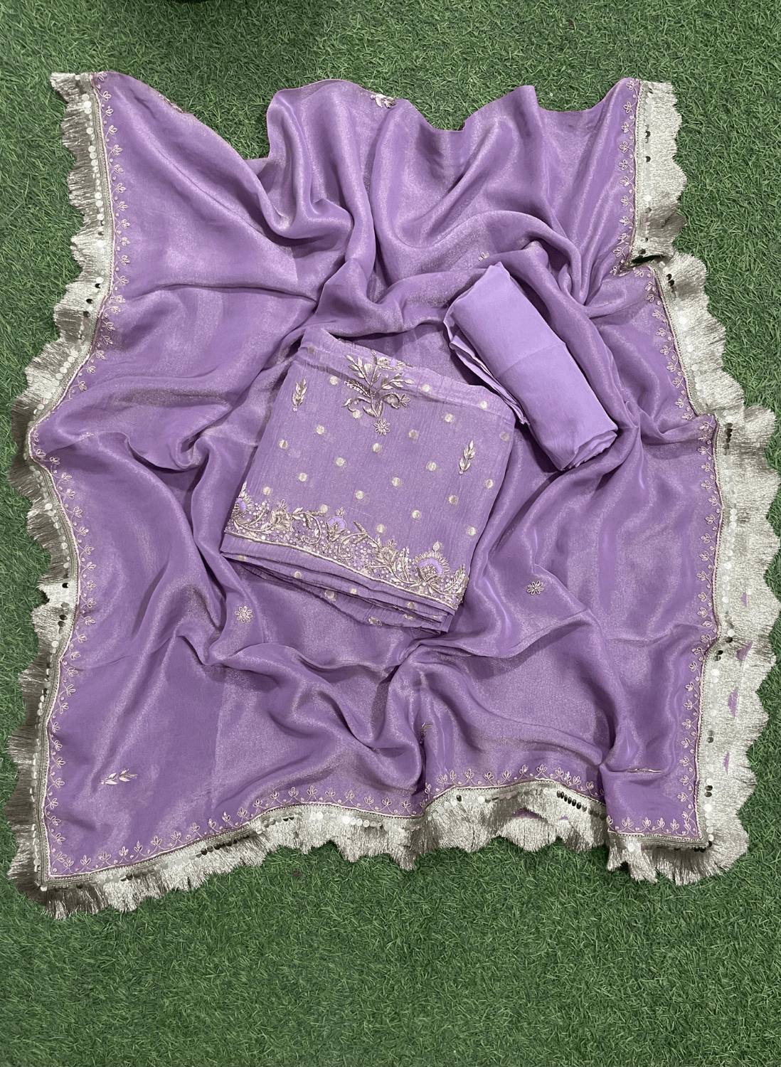 Shimmer Suit | Party Wear | Wedding | Jaggo | Ring Ceremony | Festival | FS225