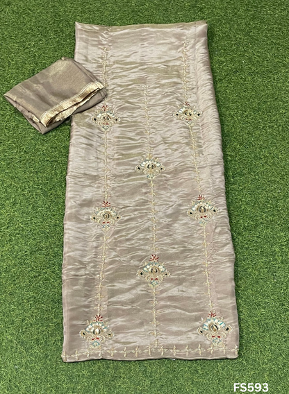 FS593 | Golden | Shimmer Suit | Party Wear | Wedding | Jaggo | Ring Ceremony | Festival| F9GCAA