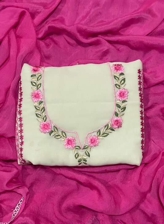 Pista |Georgette Suit | Party Wear | Wedding | Jaggo | Ring Ceremony | Festival | FS682