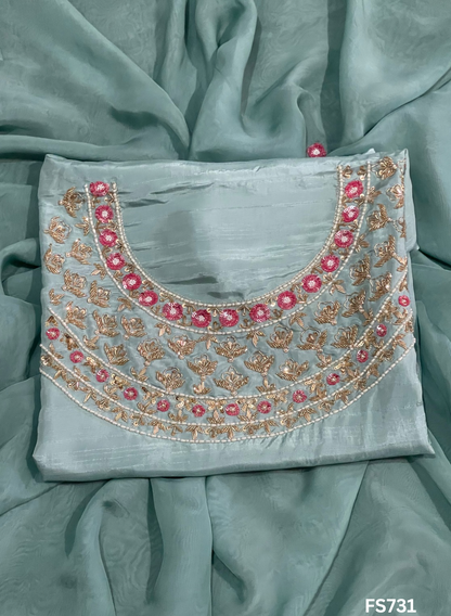 FS731 |Raw Silk |   Suit | Party Wear | Wedding | Jaggo | Ring Ceremony | Festival|