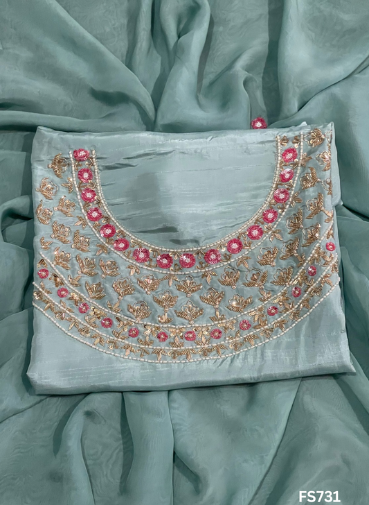 FS731 |Raw Silk |   Suit | Party Wear | Wedding | Jaggo | Ring Ceremony | Festival|