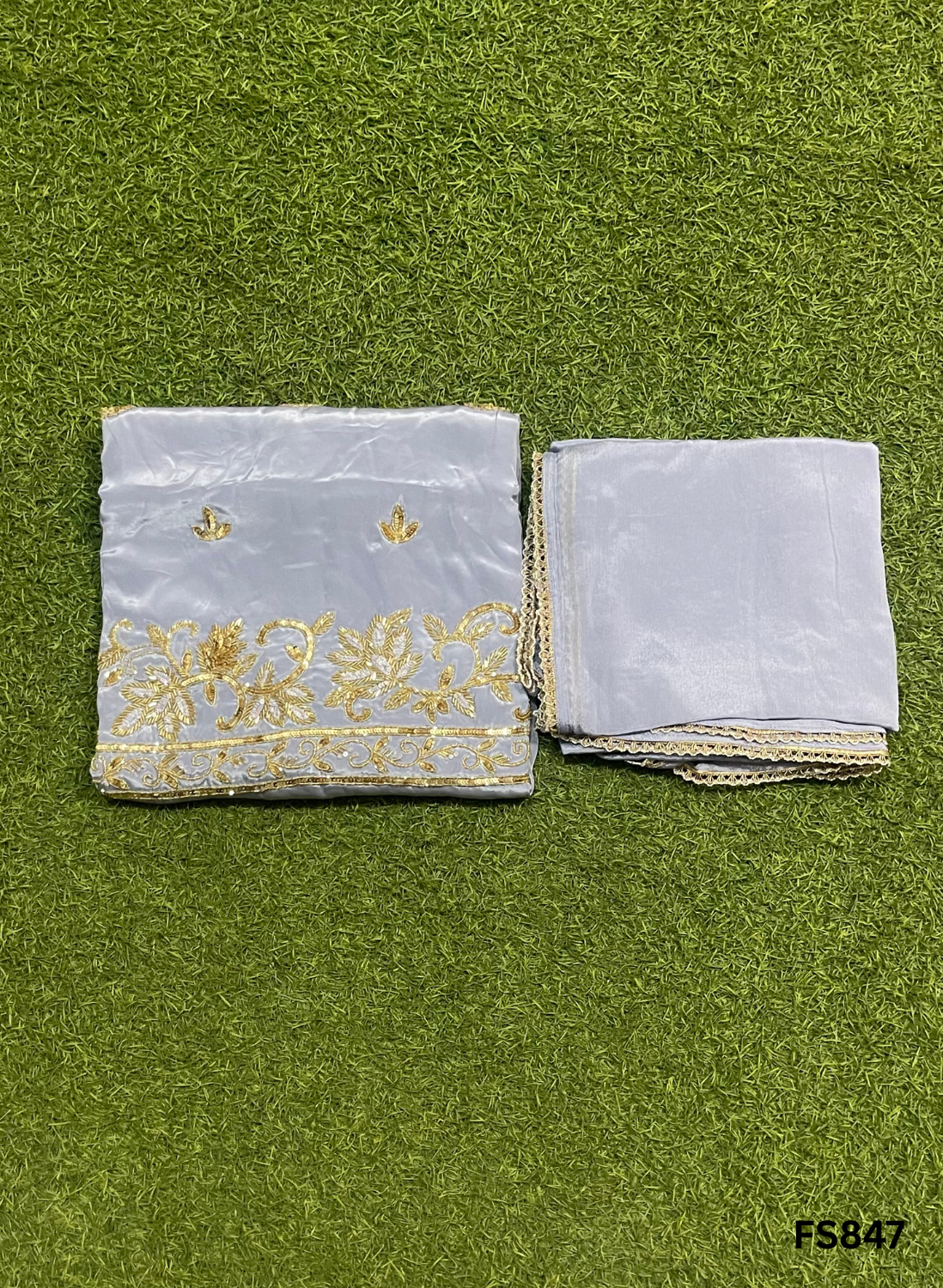 FS847 | Crepe Suit | Wedding | Party Wear | Ring Ceremony | Festival Suit | Allover suit |