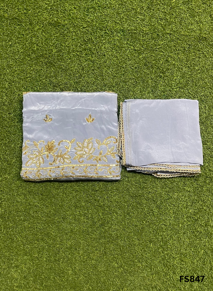 FS847 | Crepe Suit | Wedding | Party Wear | Ring Ceremony | Festival Suit | Allover suit |