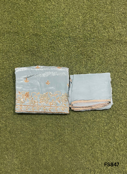 FS847 | Crepe Suit | Wedding | Party Wear | Ring Ceremony | Festival Suit | Allover suit |