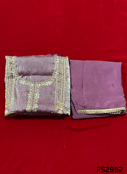 FS2952 | Fendi | Silk | Party Wear | Wedding | Jaggo | Ring Ceremony | Festival