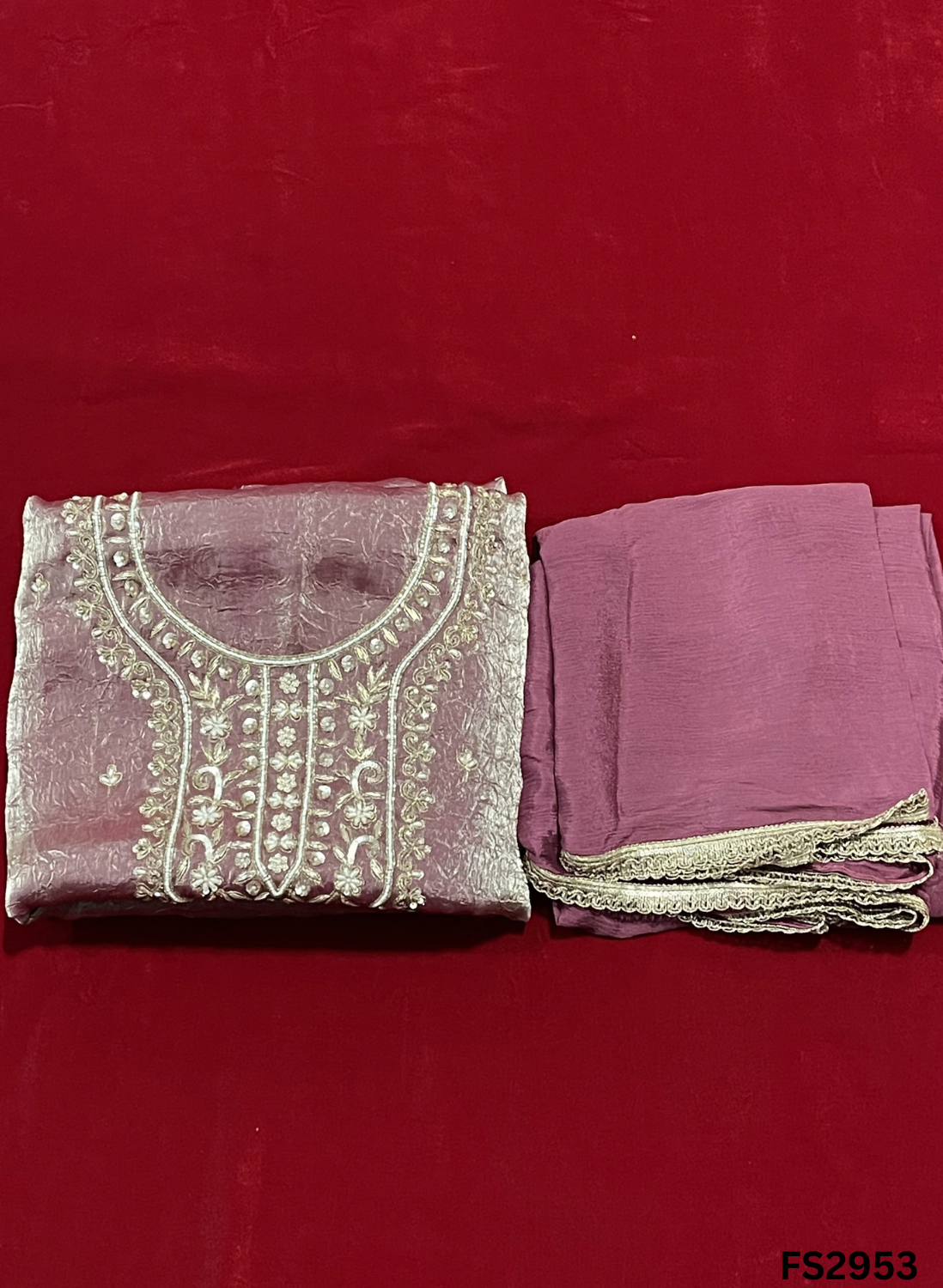 FS2953 | Fendi | Silk | Party Wear | Wedding | Jaggo | Ring Ceremony | Festival