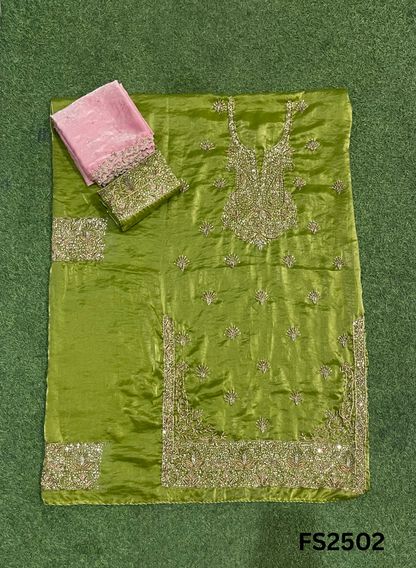 FS2502 | Pista | Fendy | Silk | Party Wear | Wedding | Jaggo | Ring Ceremony | Festival