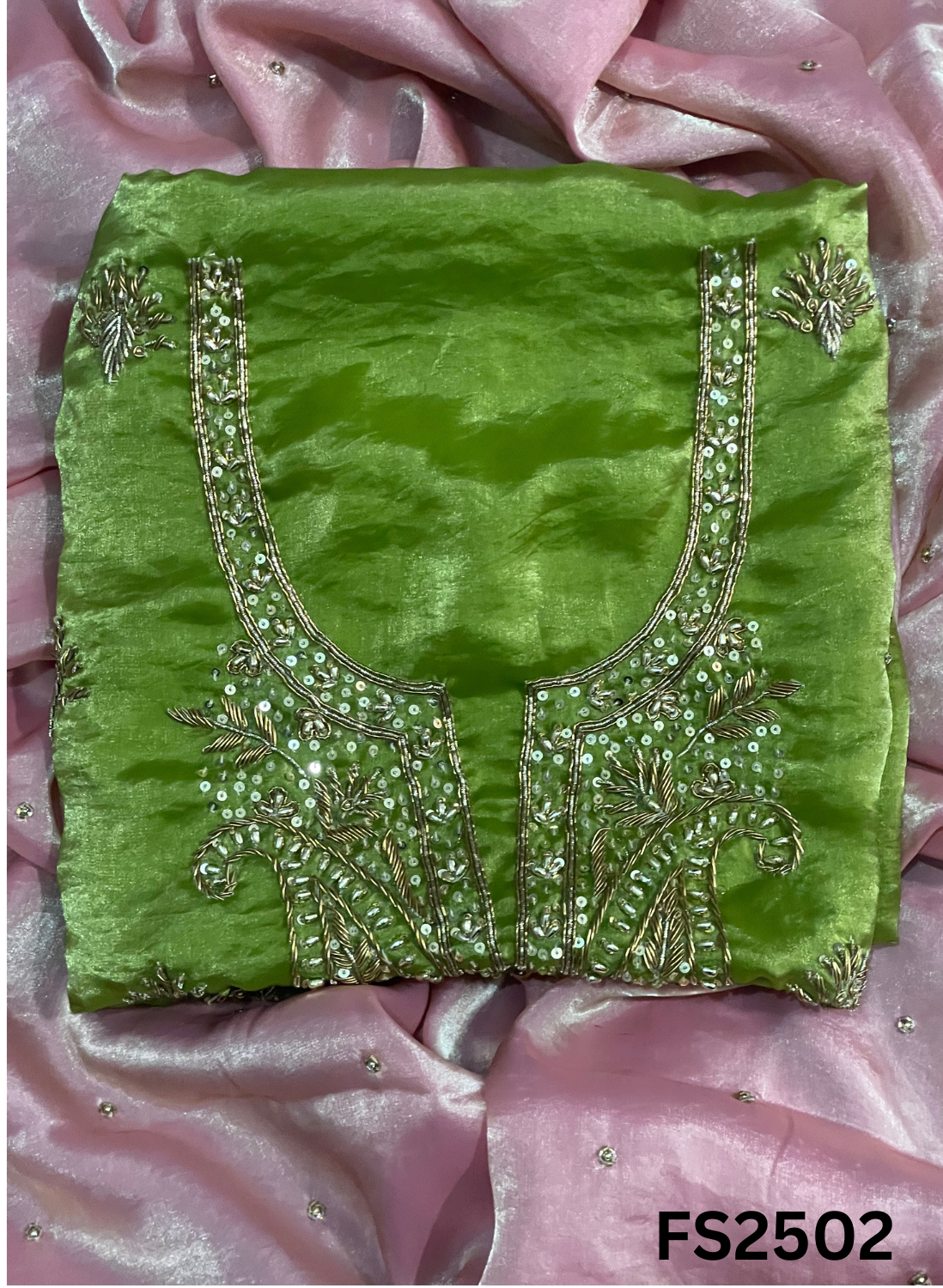 FS2502 | Pista | Fendy | Silk | Party Wear | Wedding | Jaggo | Ring Ceremony | Festival