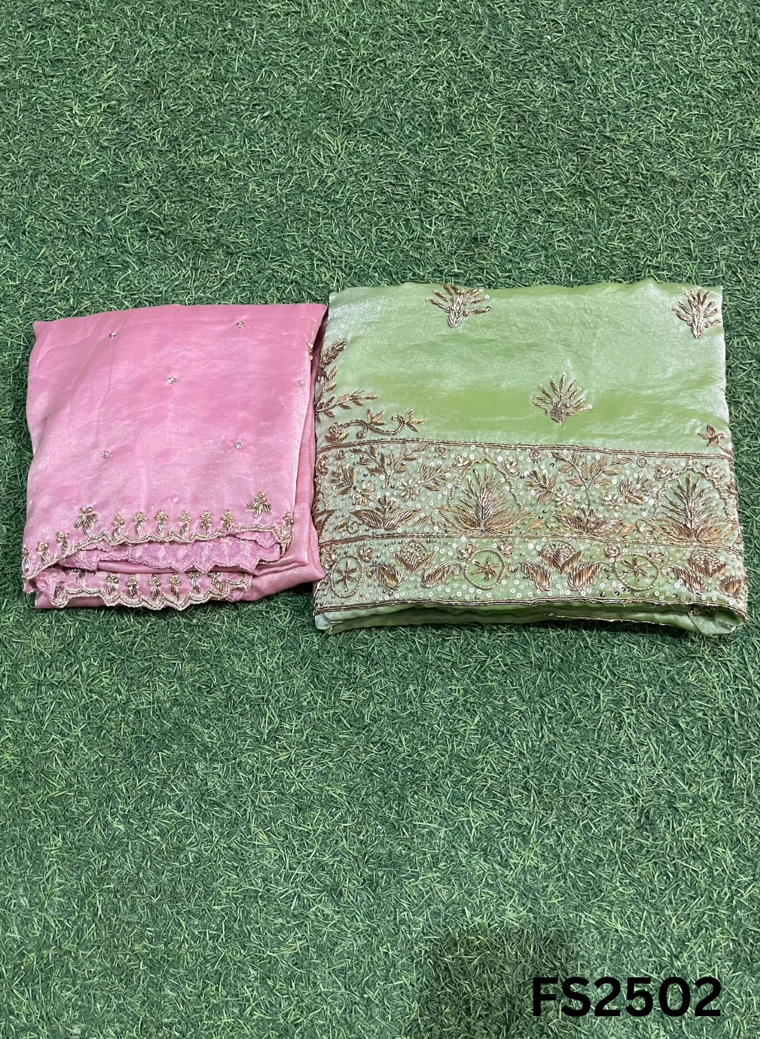 FS2502 | Pista | Fendy | Silk | Party Wear | Wedding | Jaggo | Ring Ceremony | Festival