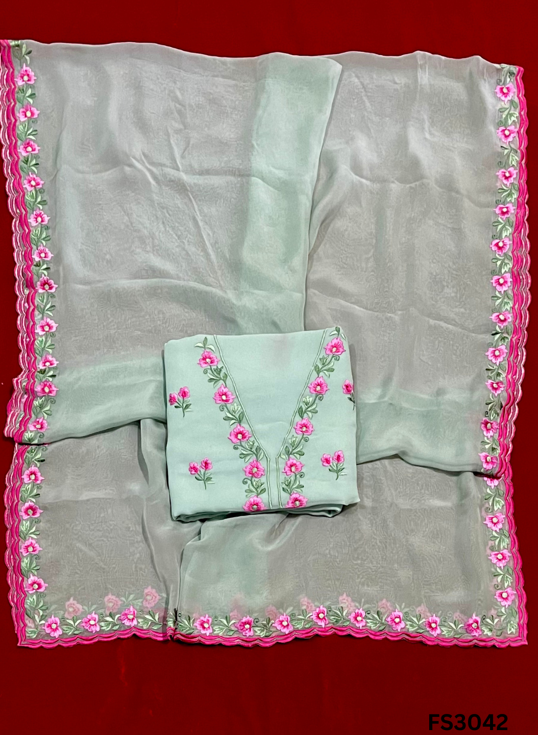 FS3042 | Georgette Suit | Party Wear  | Jaggo | Festival  Casual Wear |