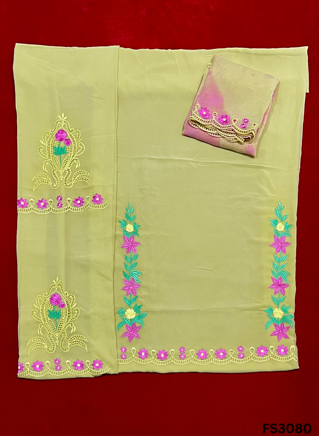 FS3080 | Georgette Suit | Party Wear | Jaggo | Festival Casual Wear |