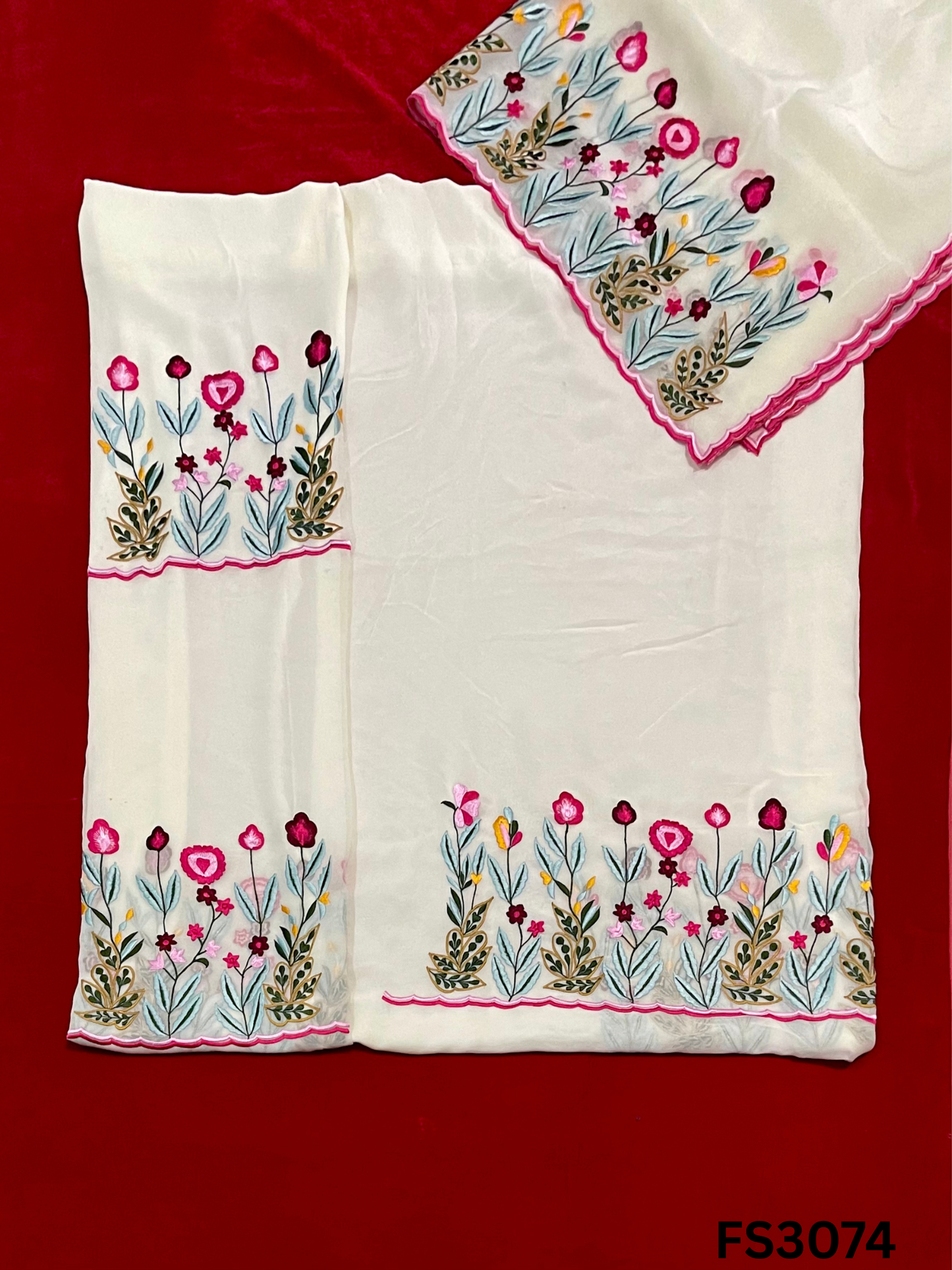 FS3074 | Georgette Suit | Party Wear | Jaggo | Festival  Casual Wear |
