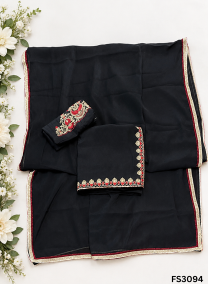 FS3094 | Georgette Suit | Party Wear  | Jaggo | Festival |  Casual Wear