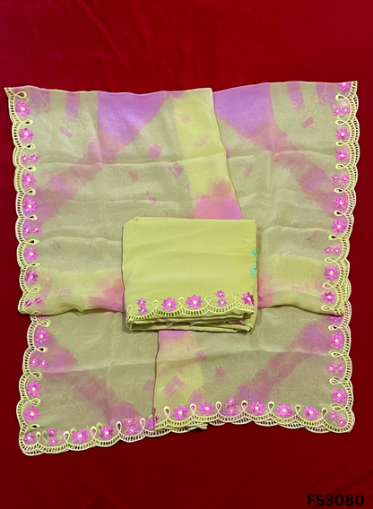 FS3080 | Georgette Suit | Party Wear | Jaggo | Festival Casual Wear |